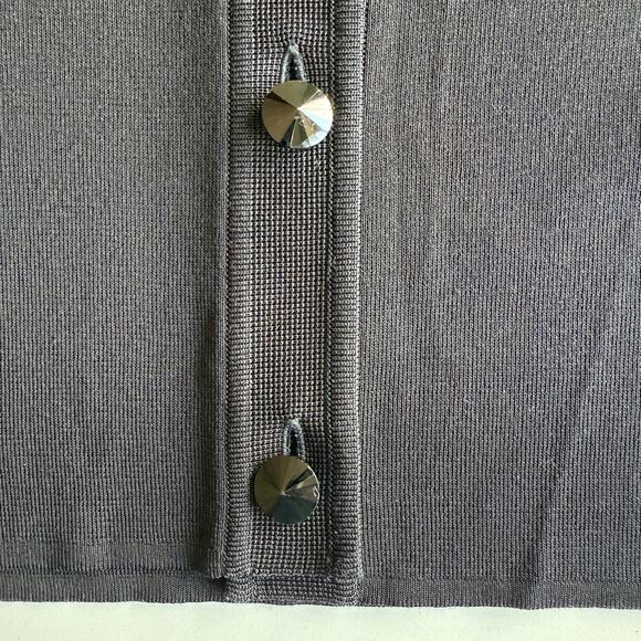 Exclusively Misook VTG Acrylic Decorative Button Minimalist‎ Cardigan Sweater M - Picture 3 of 7